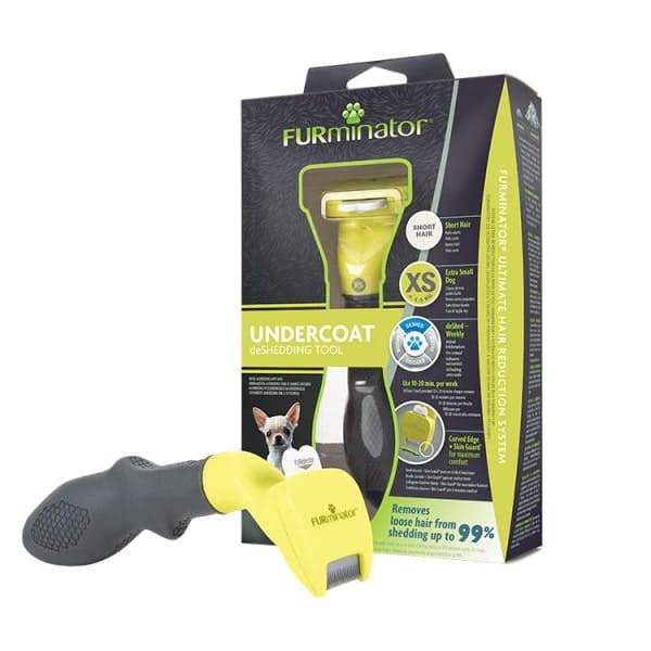 FURminator suņiem Short Hair XS Toy pavilnas ķemme īsspalvainiem suņiem līdz 4.5 kg